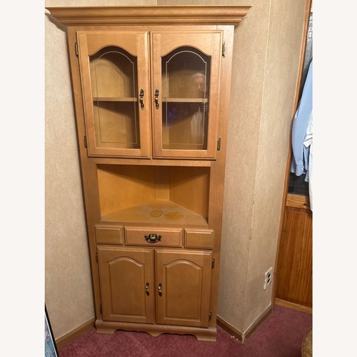 Used Light Brown Wood Sideboard for sale on AptDeco