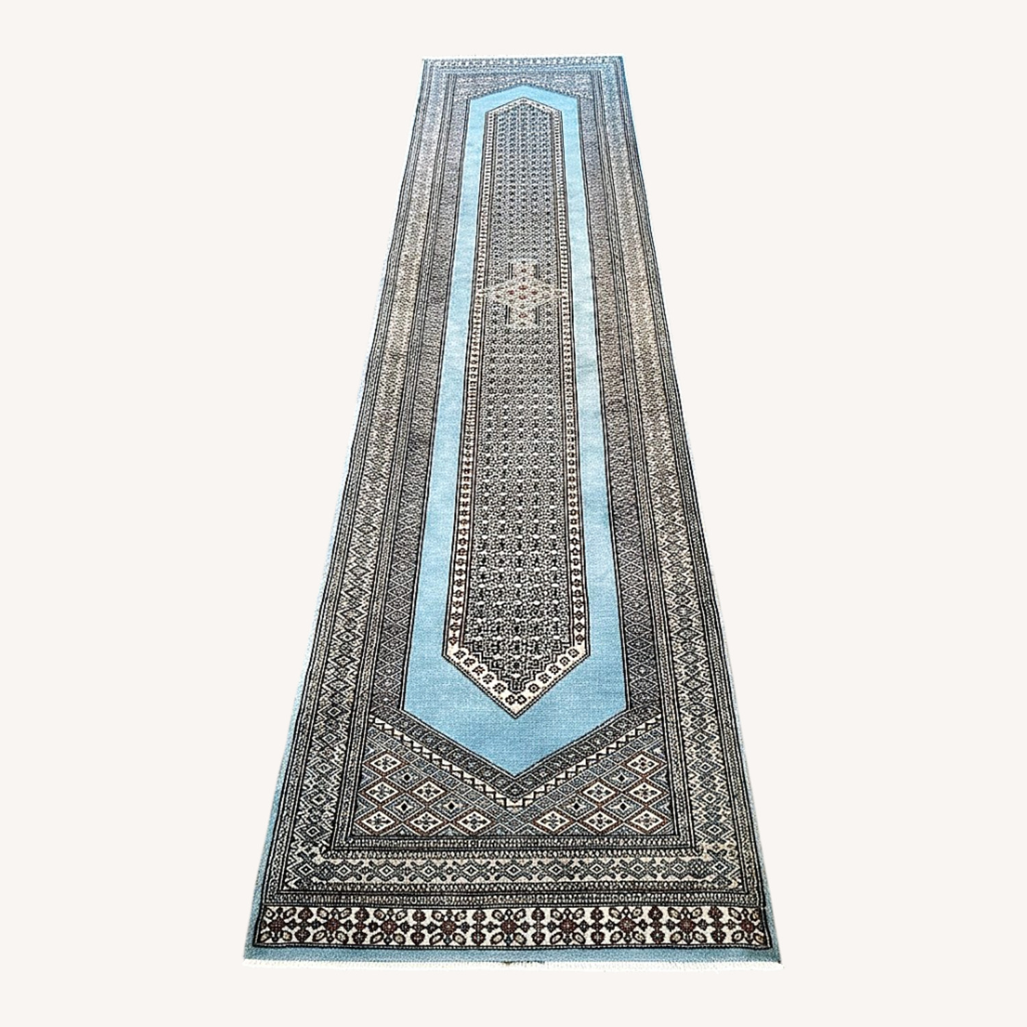 Agra Hand Knotted Runner - image-0