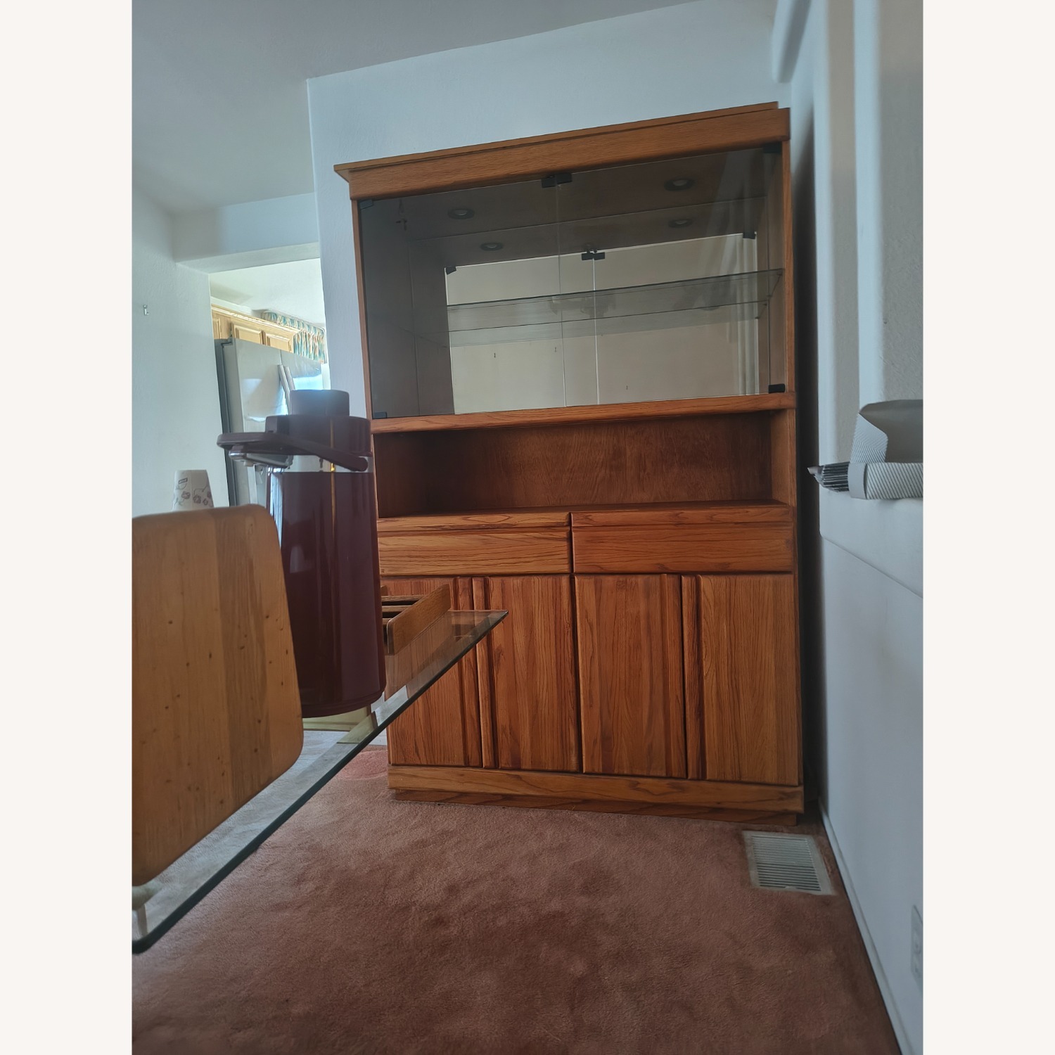 Vintage/Antique Finds Dark Brown Media Storage - image-4