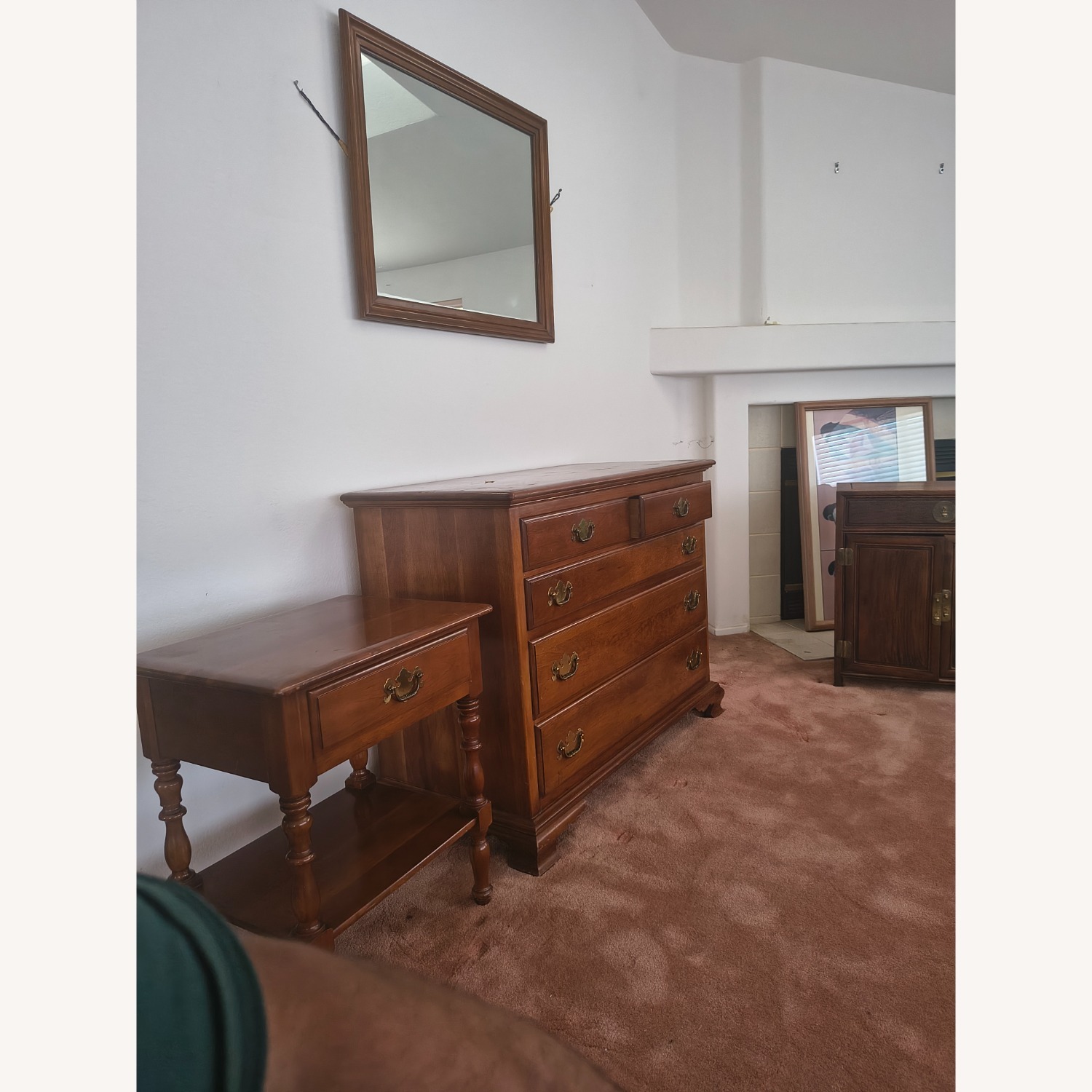 Vintage/Antique Finds Dark Brown Media Storage - image-3