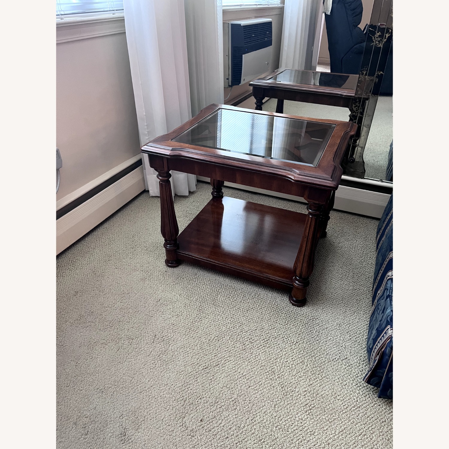 Vintage/Antique Finds Dark Brown Wood Side Table - image-1