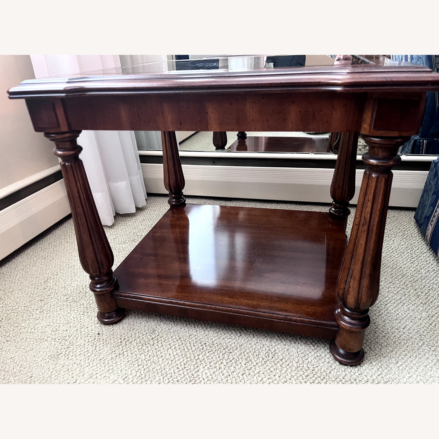 Vintage/Antique Finds Dark Brown Wood Side Table - image-3