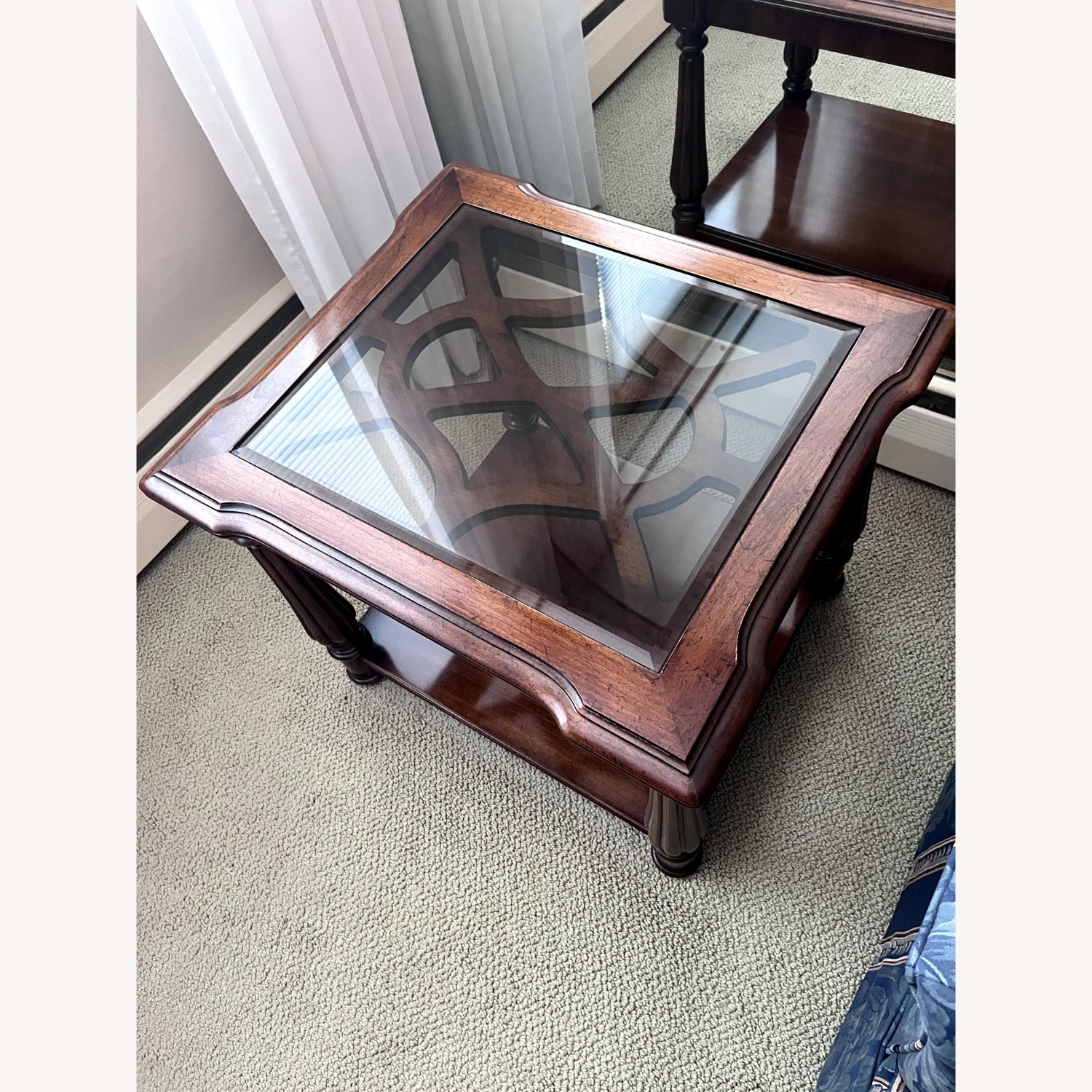Vintage/Antique Finds Dark Brown Wood Side Table - image-2