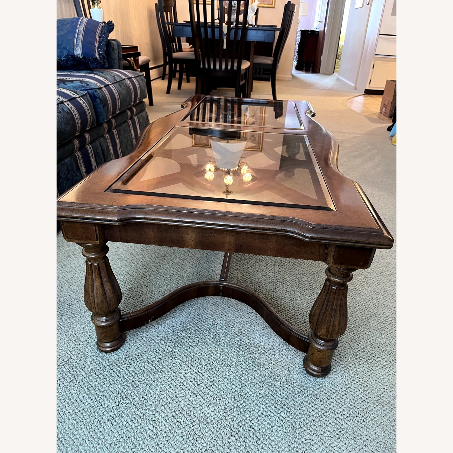 Vintage/Antique Finds Dark Brown Coffee Table - image-2