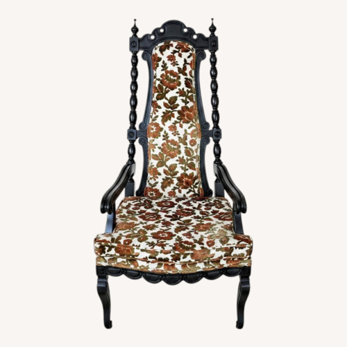 Used Vintage/Antique Dark Brown Accent Chair for sale on AptDeco