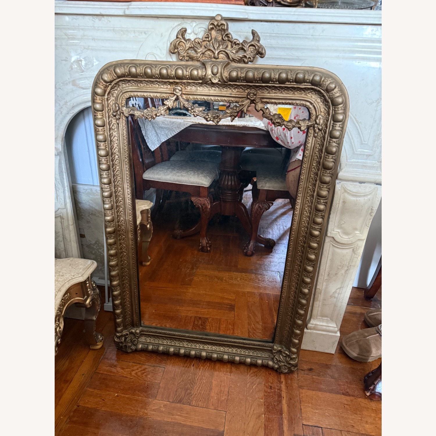 Vintage/Antique Finds Gold Wall Mirror - image-13