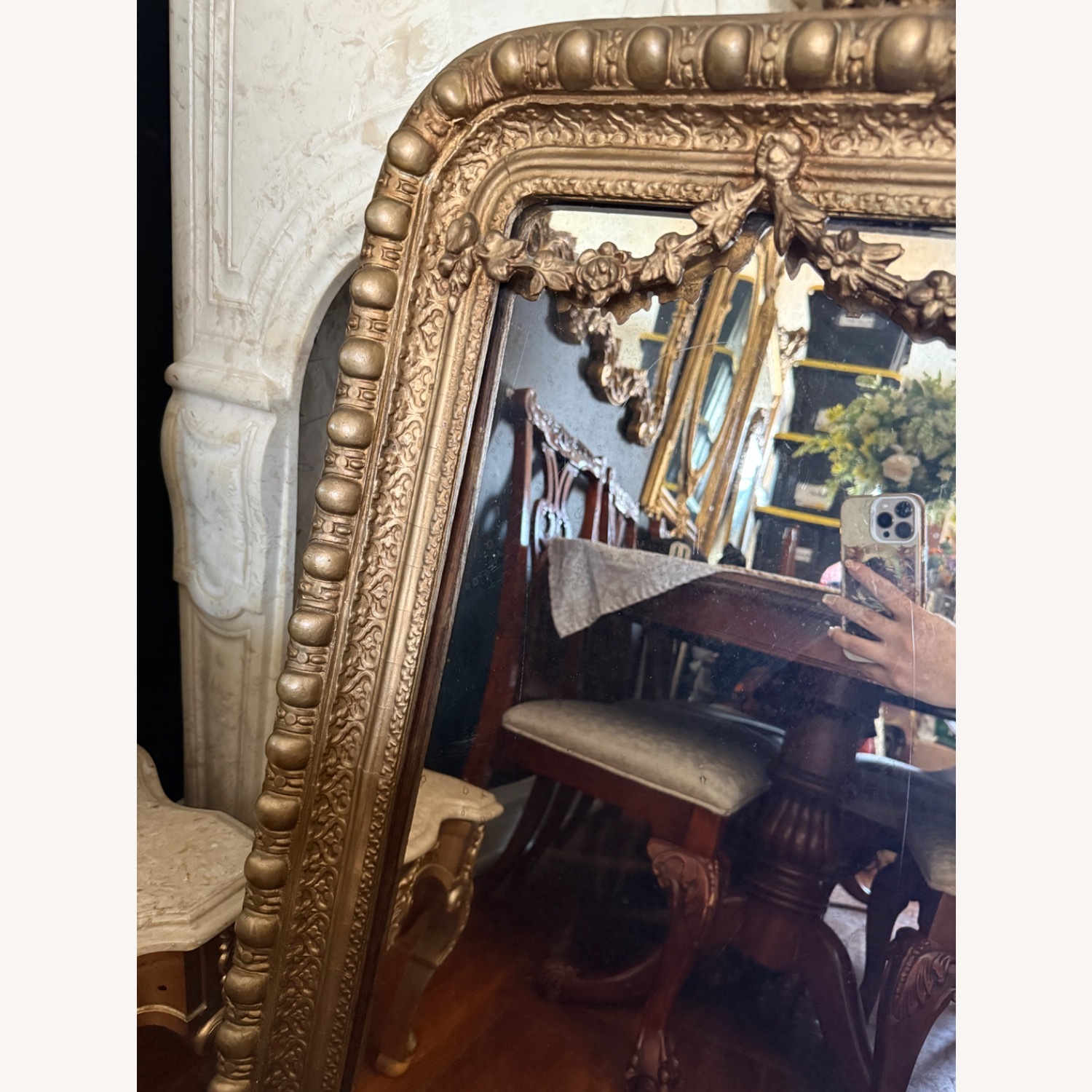 Vintage/Antique Finds Gold Wall Mirror - image-2