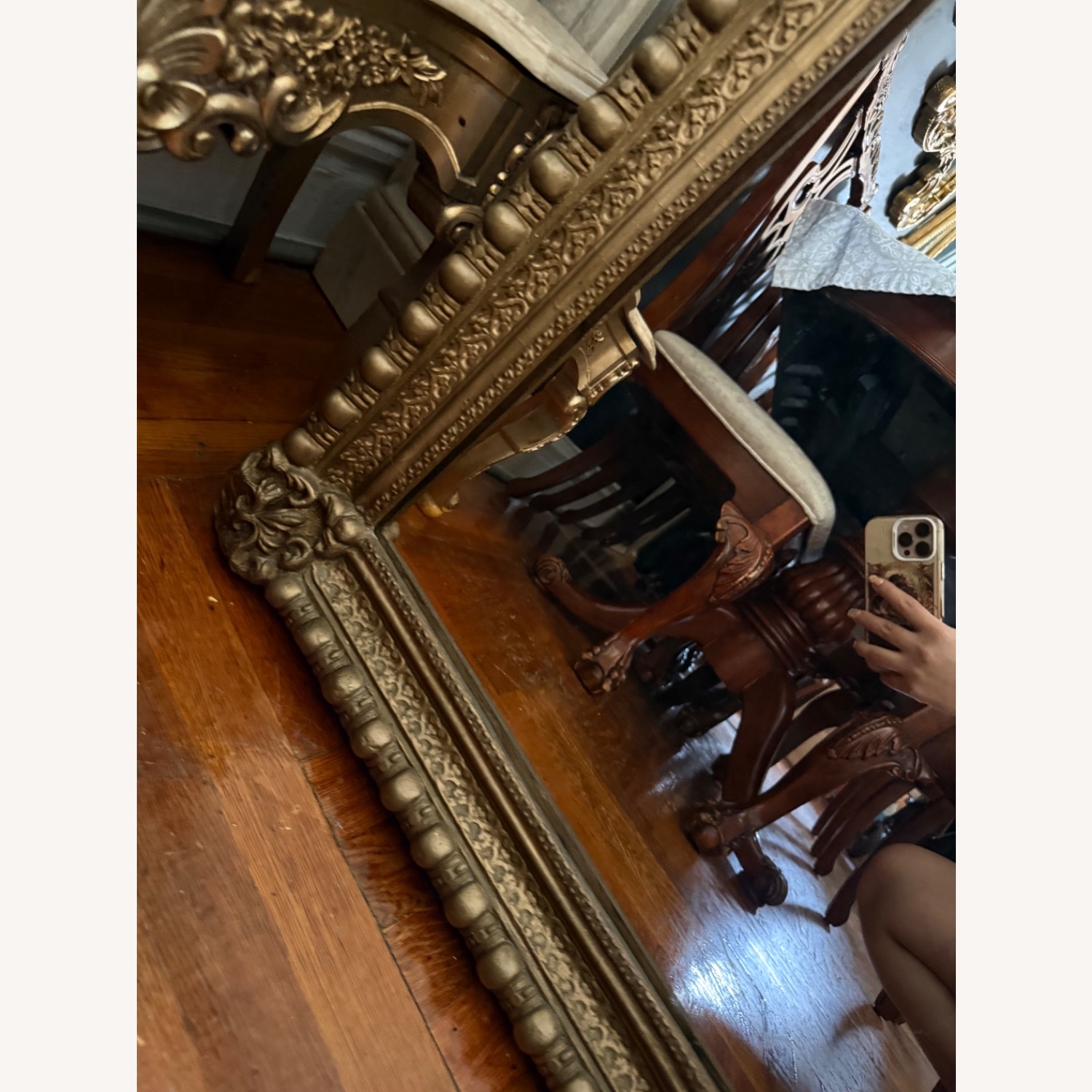 Vintage/Antique Finds Gold Wall Mirror - image-3