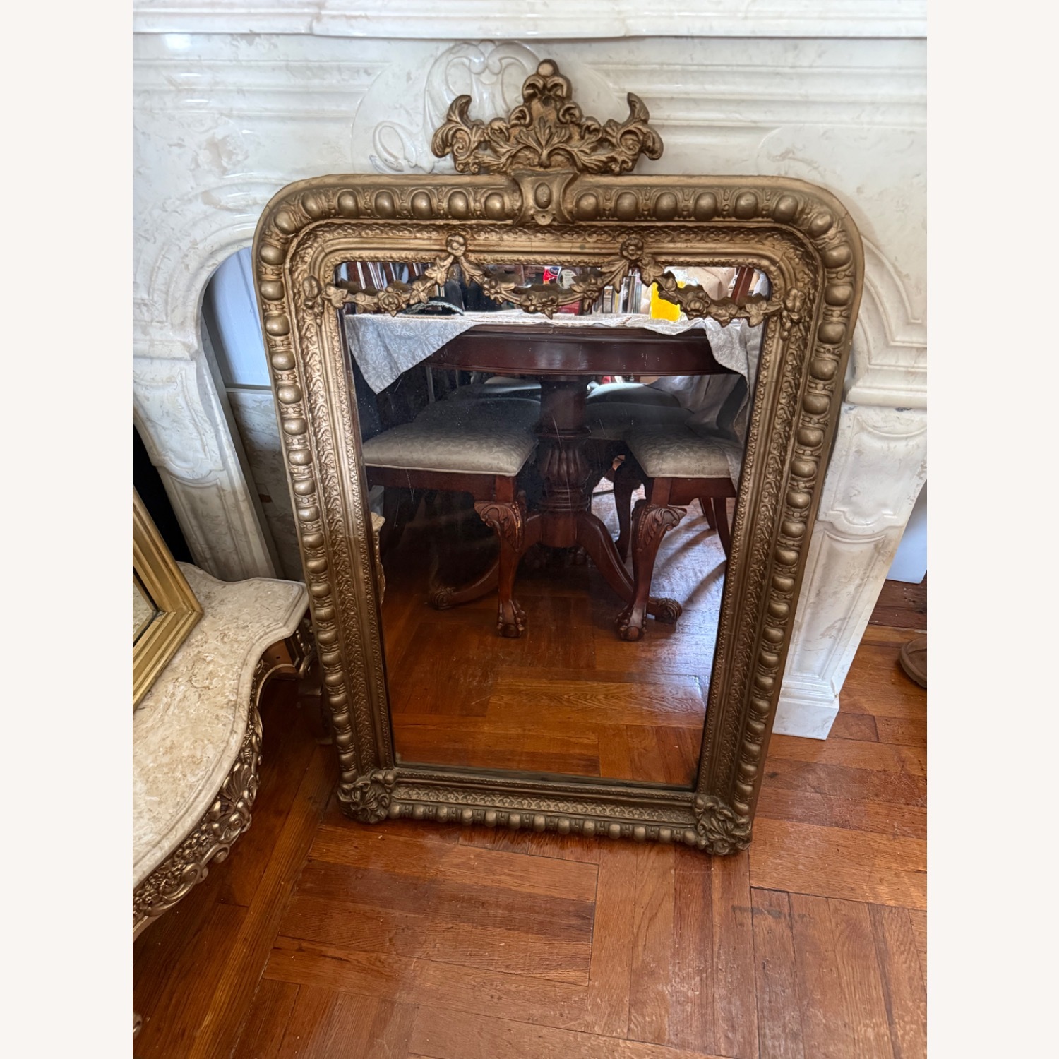 Vintage/Antique Finds Gold Wall Mirror - image-1