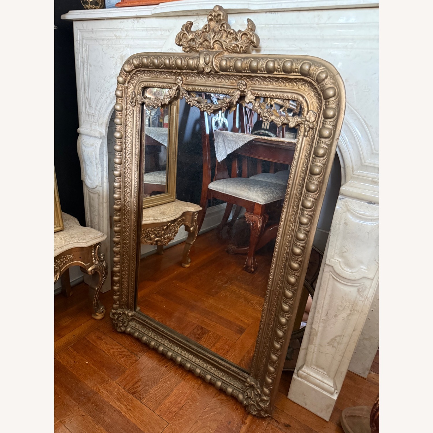 Vintage/Antique Finds Gold Wall Mirror - image-14
