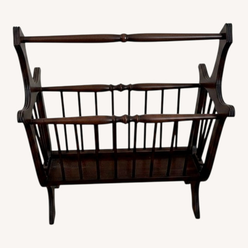 Used Vintage Italian Wood Magazine Rack  for sale on AptDeco
