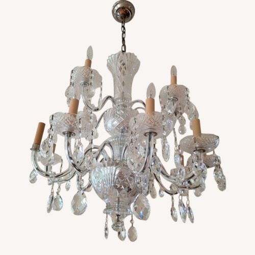 Used Transparent Crystal Ceiling Lamp for sale on AptDeco