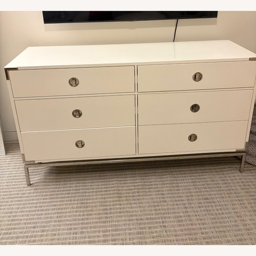 Used West Elm Malone White Dresser for sale on AptDeco