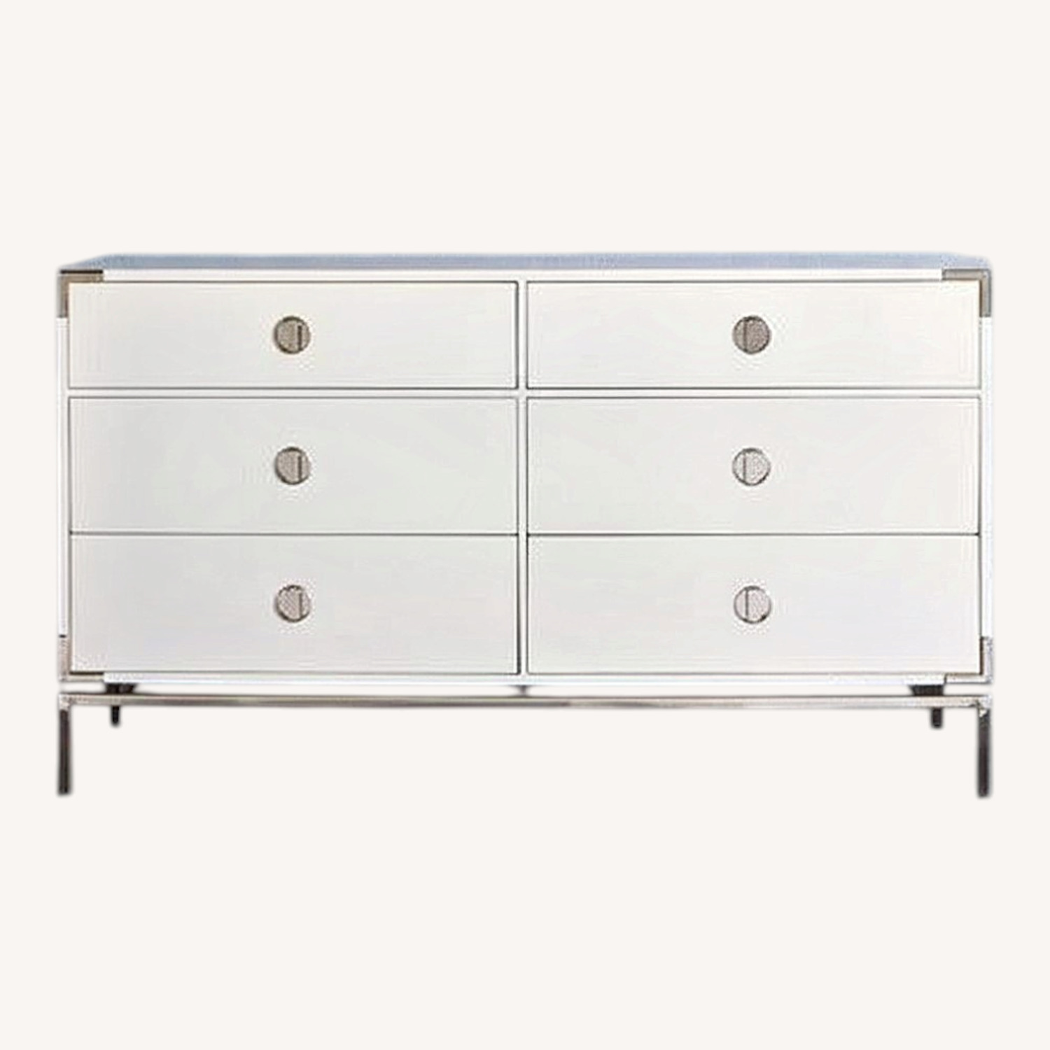 West Elm Malone White Dresser - image-0