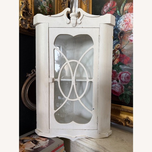 Used Vintage/Antique Finds White Wood Wall Shelf for sale on AptDeco