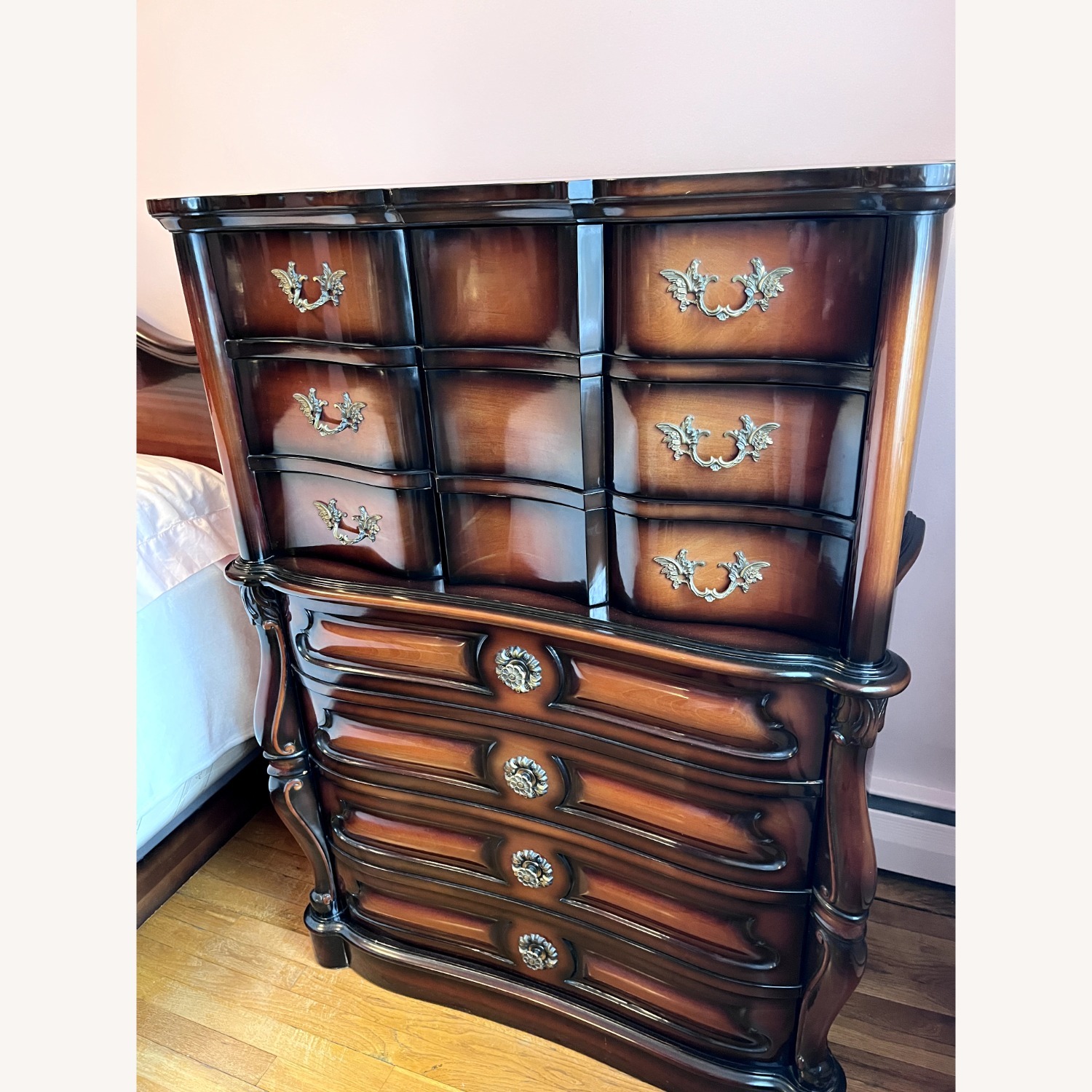 Vintage/Antique Finds Dark Brown Wood Dresser - image-4