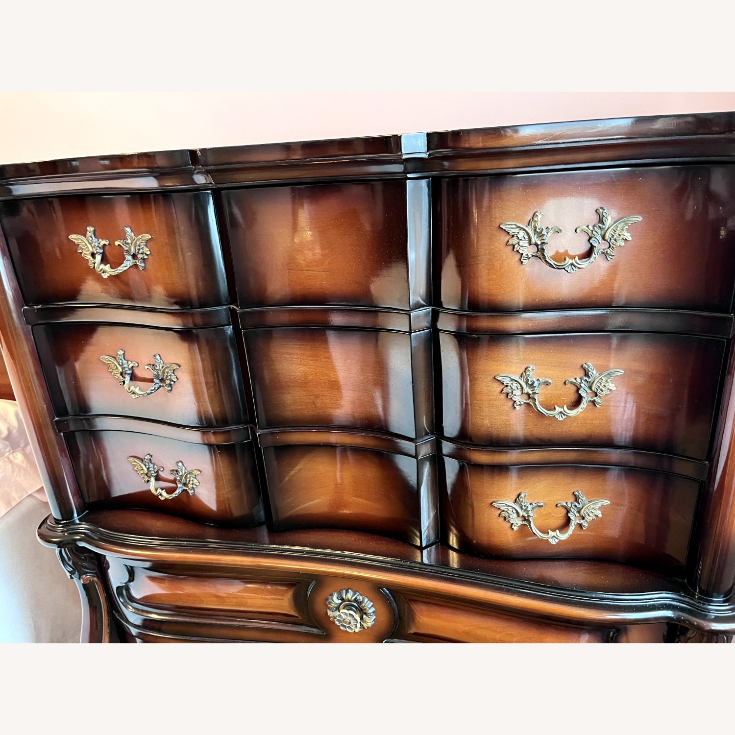 Vintage/Antique Finds Dark Brown Wood Dresser - image-3