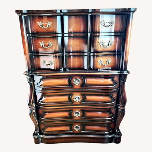 Used Vintage/Antique Finds Dark Brown Wood Dresser for sale on AptDeco