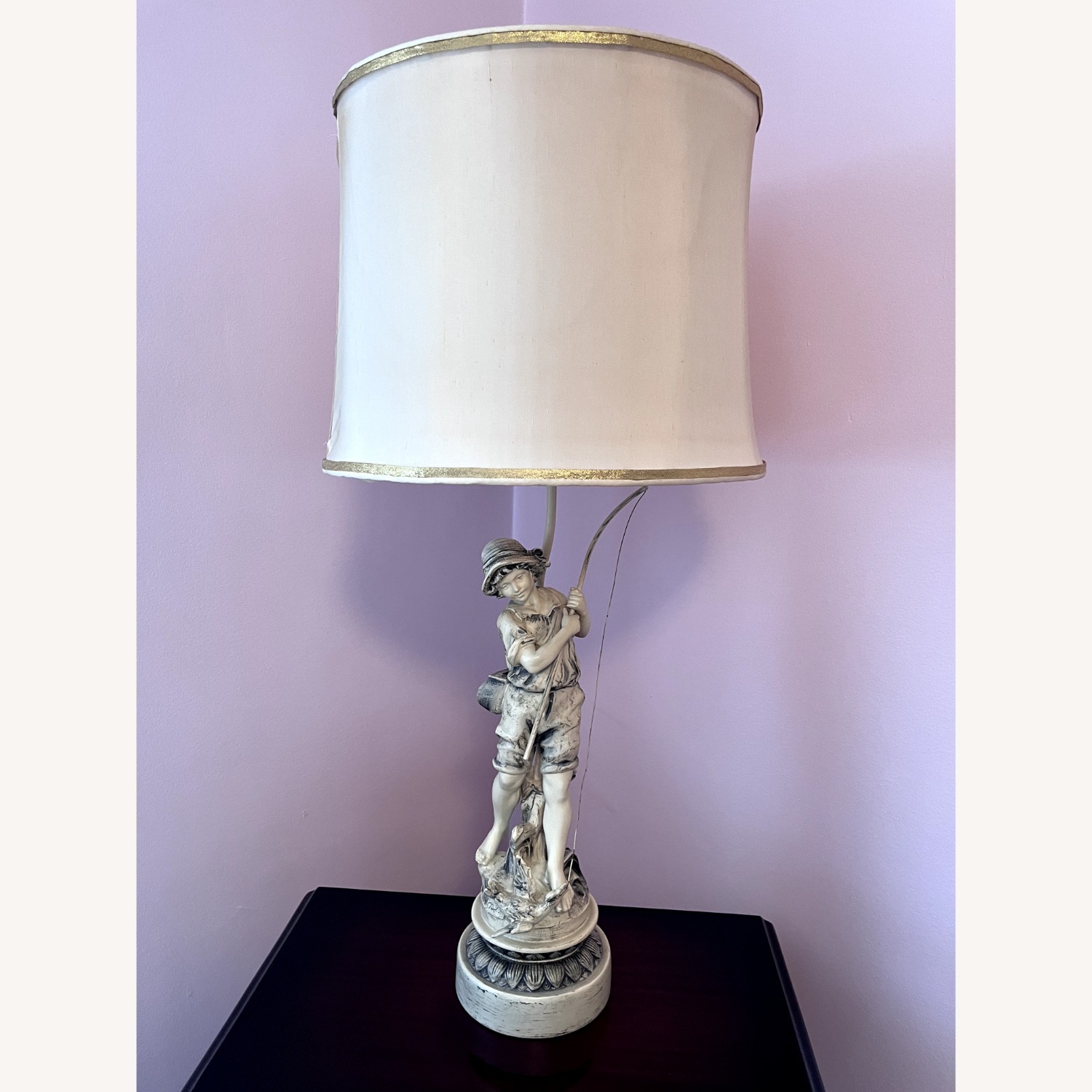 Vintage/Antique Bronze Table Lamp (Set of 2) - image-3