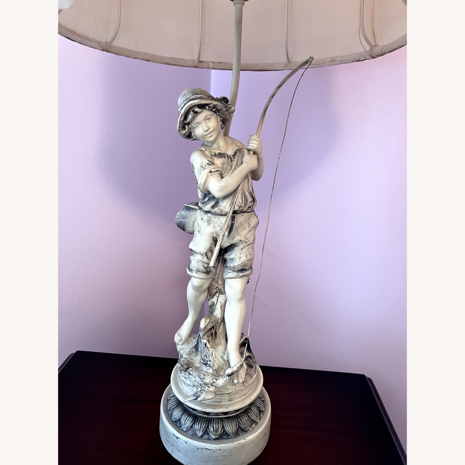 Vintage/Antique Bronze Table Lamp (Set of 2) - image-4