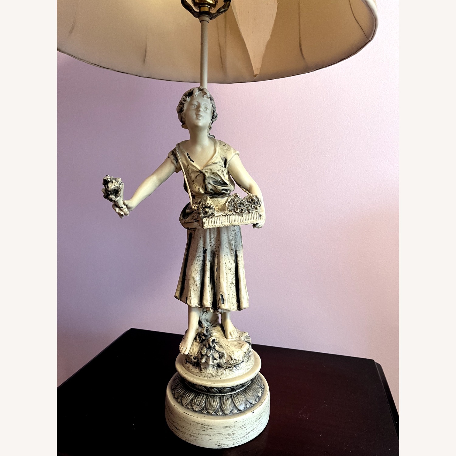 Vintage/Antique Bronze Table Lamp (Set of 2) - image-2