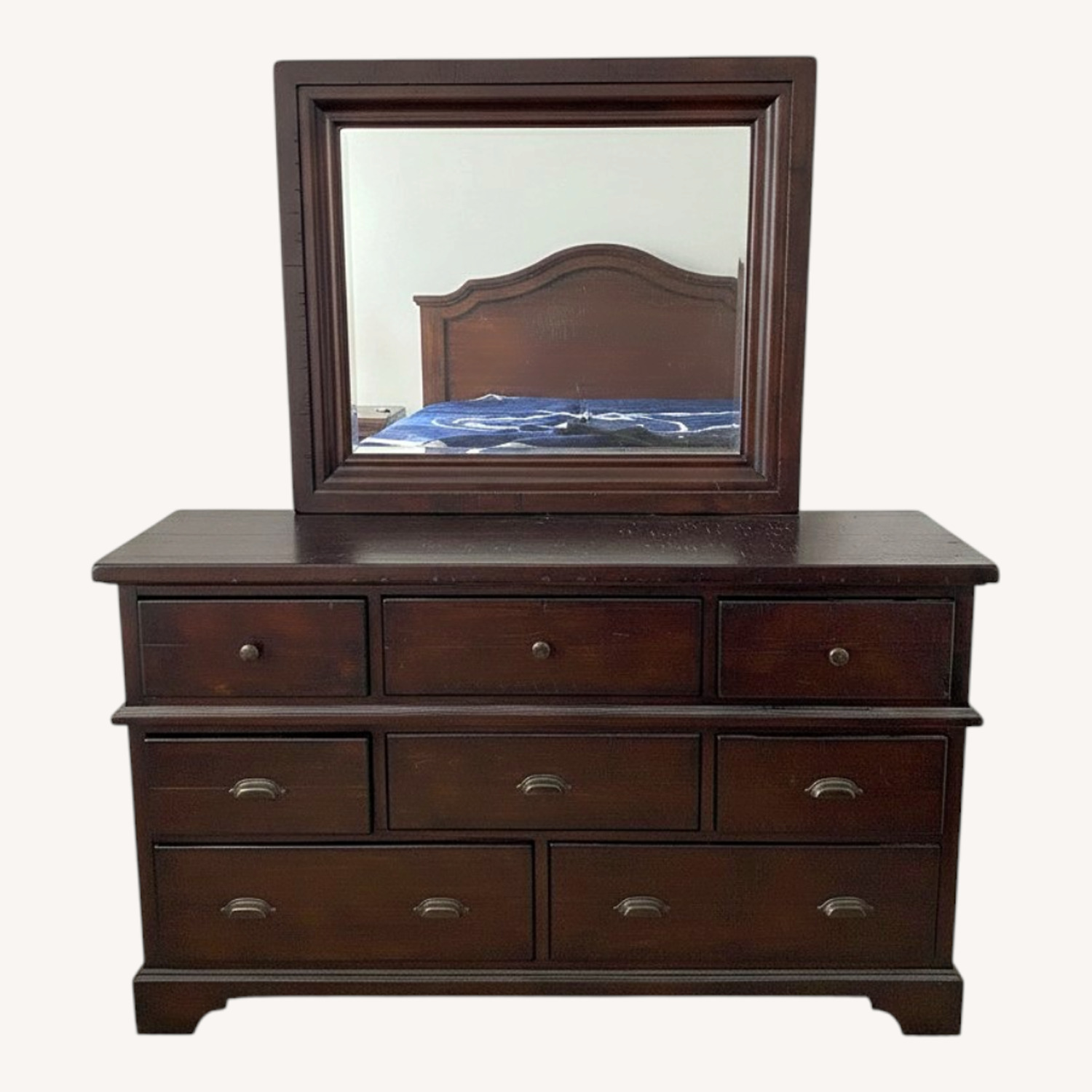 Havertys Dark Brown Wood Dresser - image-0