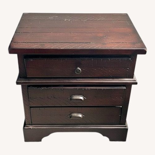 Used Havertys Eastwood Dark Brown Wood Nightstand for sale on AptDeco
