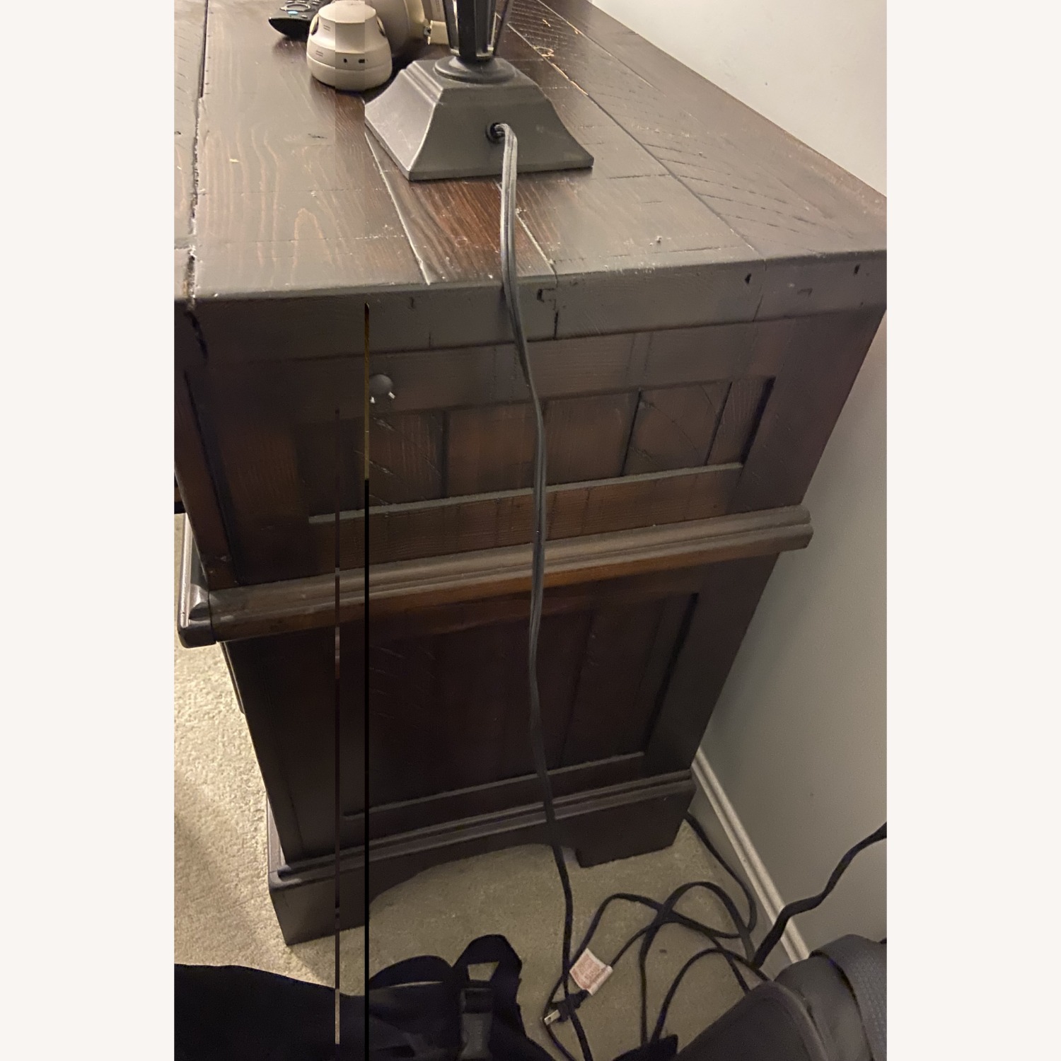 Havertys Eastwood Dark Brown Wood Nightstand - image-2