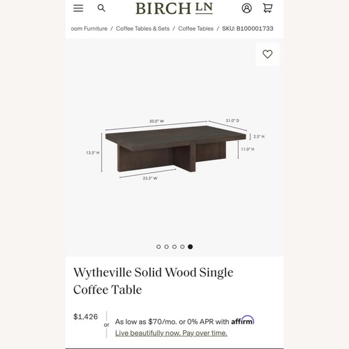 Used Moes Coffee Table  for sale on AptDeco