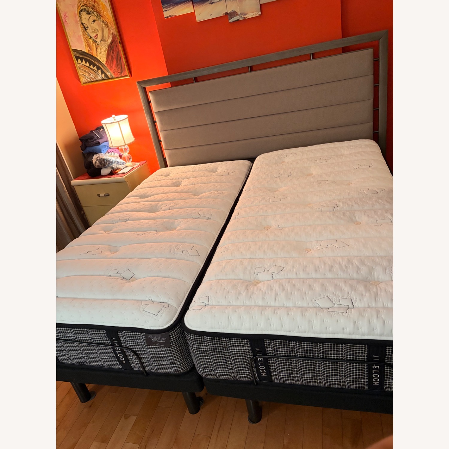 Light Gray King Bed - image-1