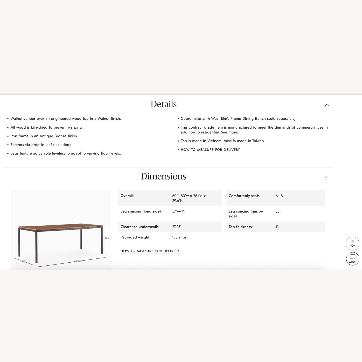 West Elm Frame Natural Wood Dining Table - image-4