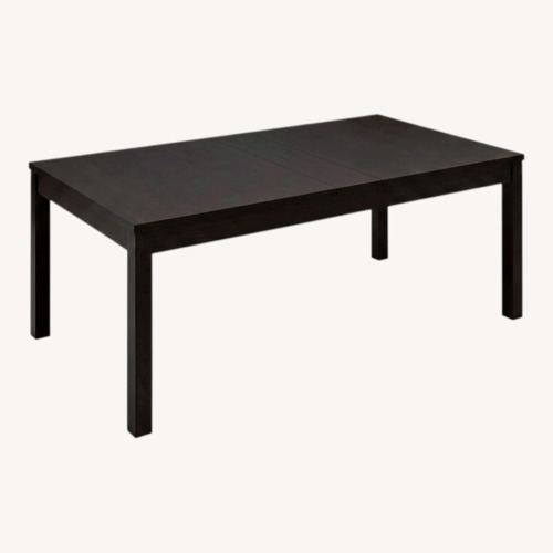 Used IKEA BJURSTA Extendable Dining Table in Brown-Black for sale on AptDeco