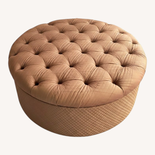 Used Custom Tufted Large Ottoman for sale on AptDeco
