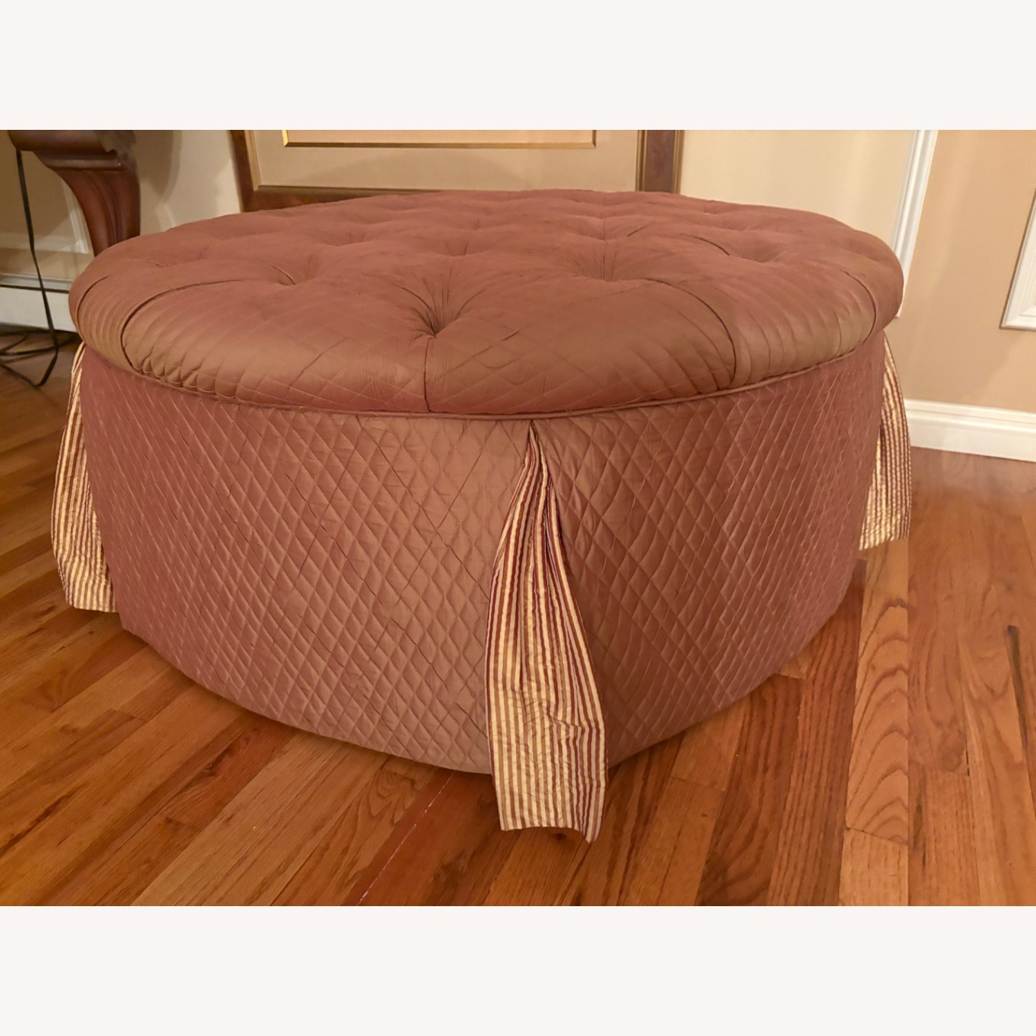Custom Tufted Large Ottoman - image-2