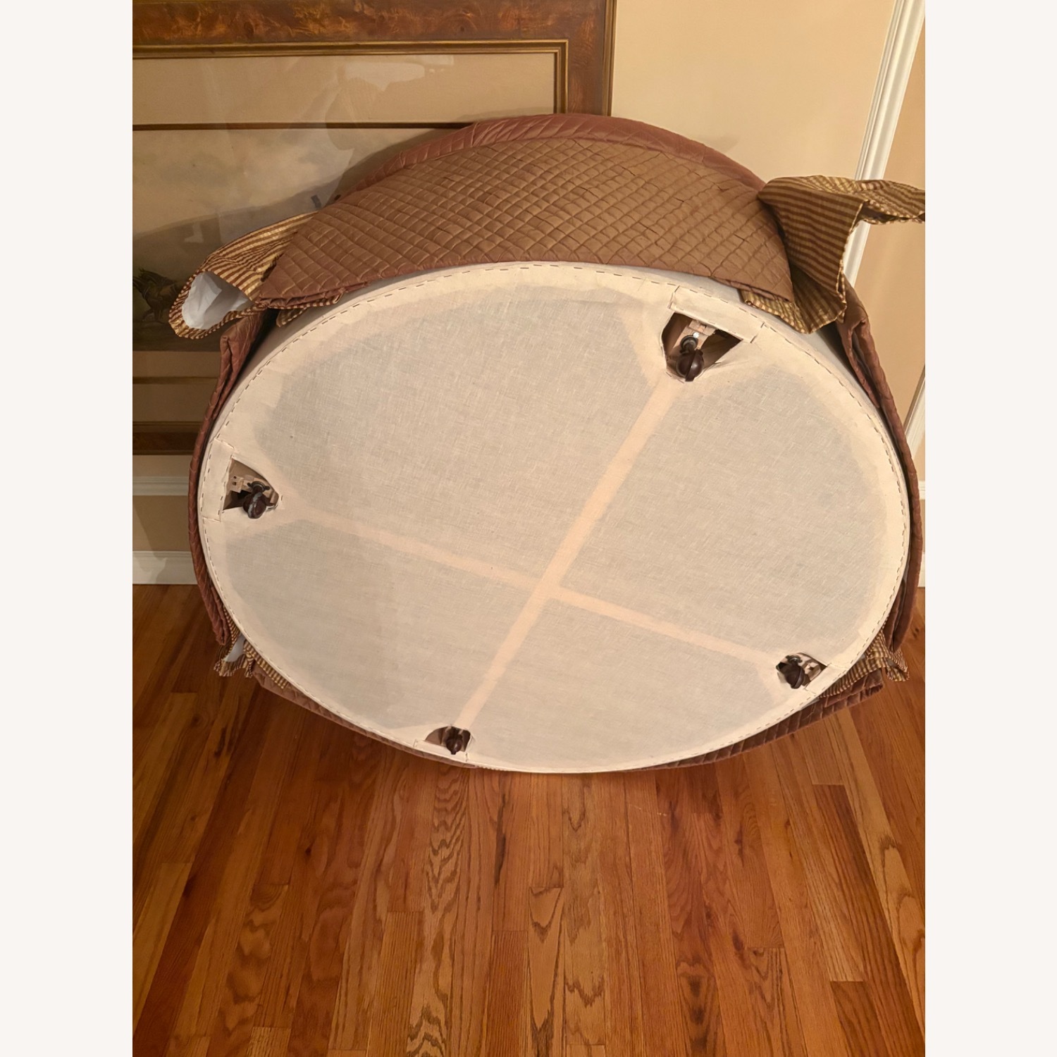 Custom Tufted Large Ottoman - image-3