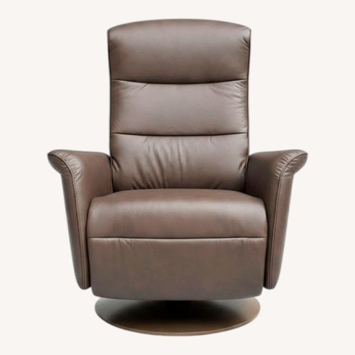 Used Stressless Dark Brown Leather Recliners (2) for sale on AptDeco