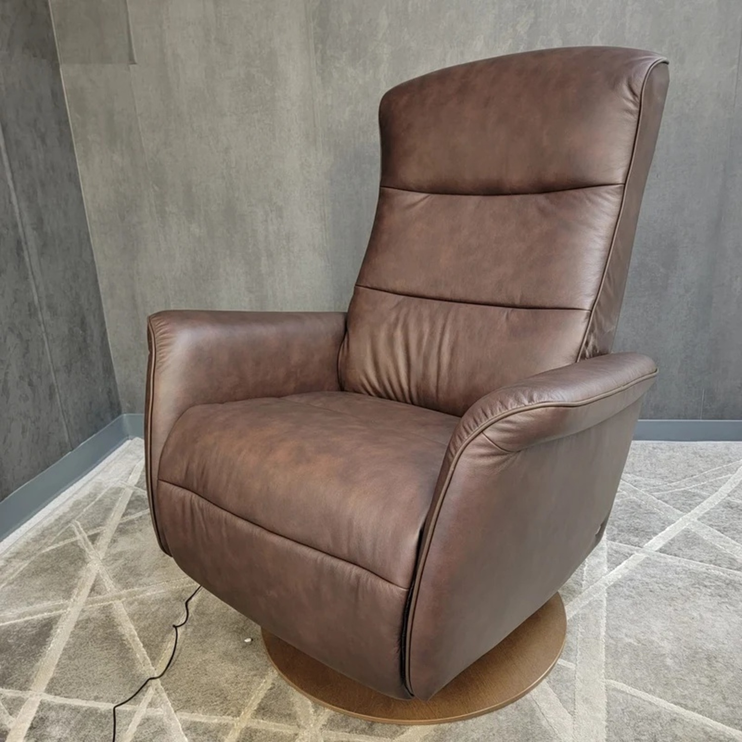 Stressless Dark Brown Leather Recliners (2) - image-4