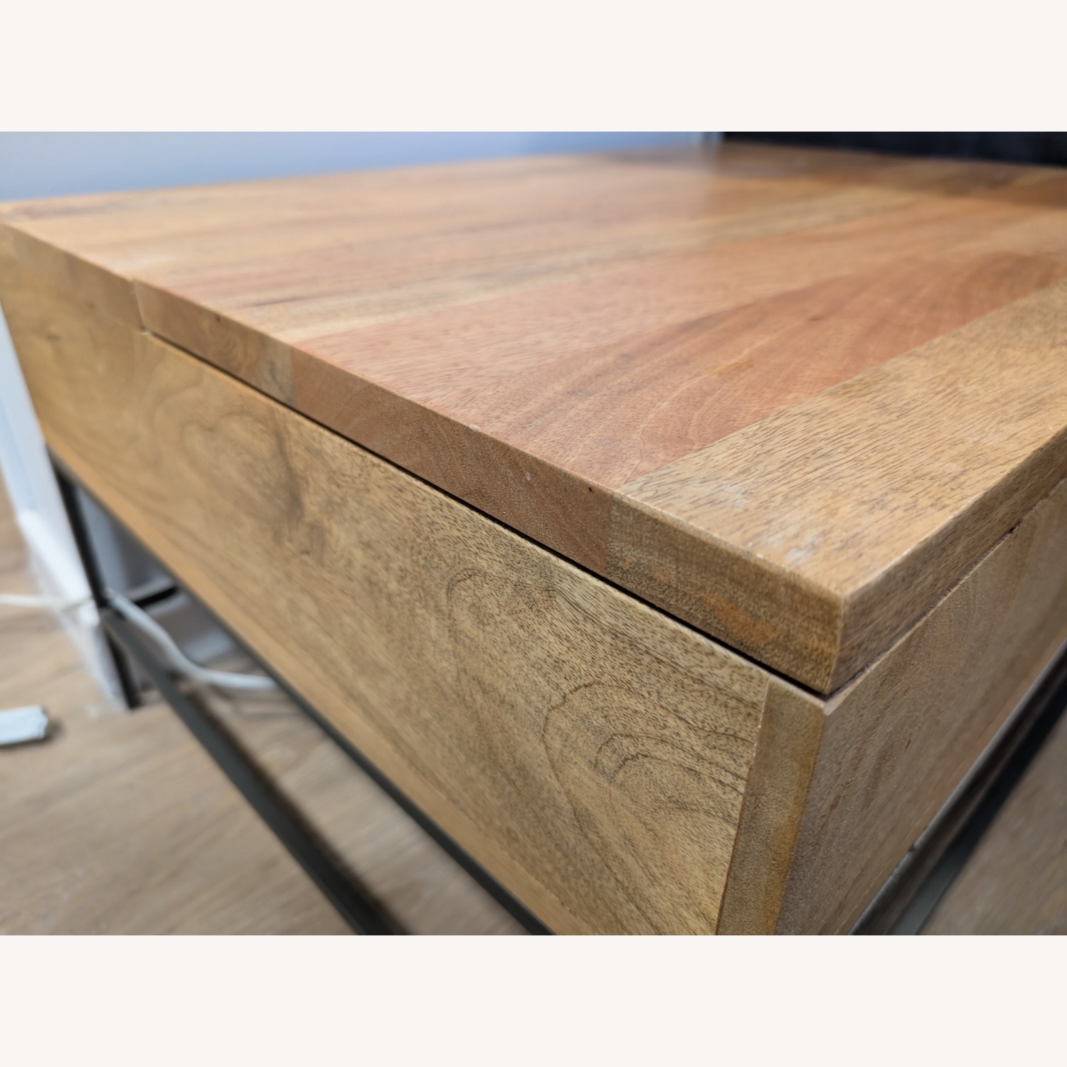 West Elm Industrial Storage Pop-up Coffee Table - image-4