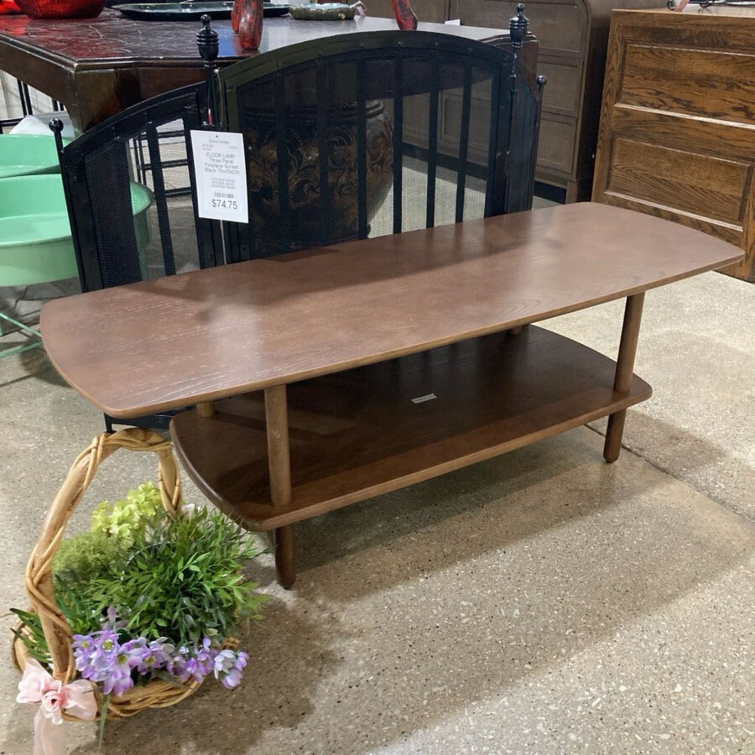 Burrow Serif Coffee Table Walnut - image-1