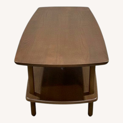 Used Burrow Serif Coffee Table Walnut for sale on AptDeco