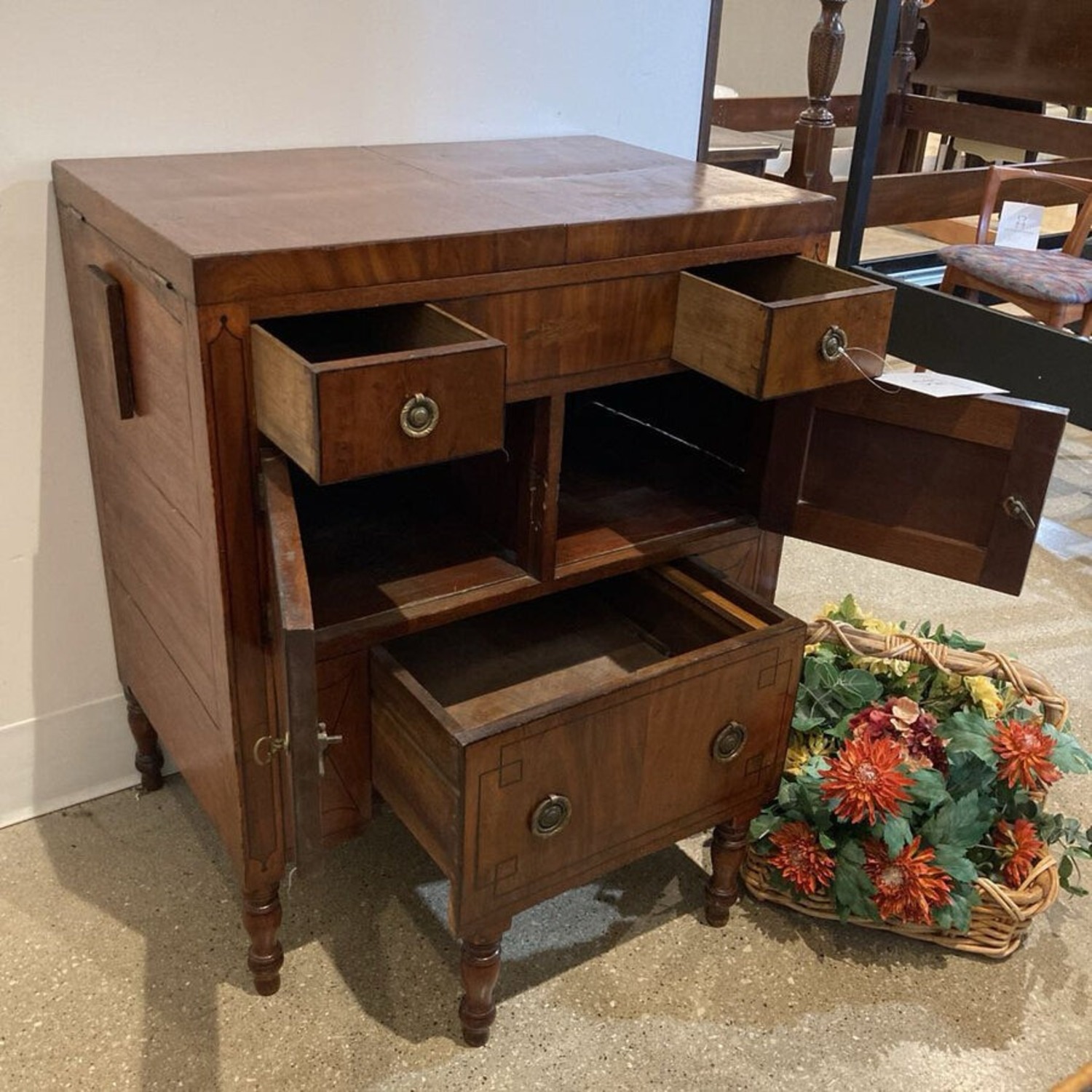 Georgian Style Flip-Top Server Furniture - image-4