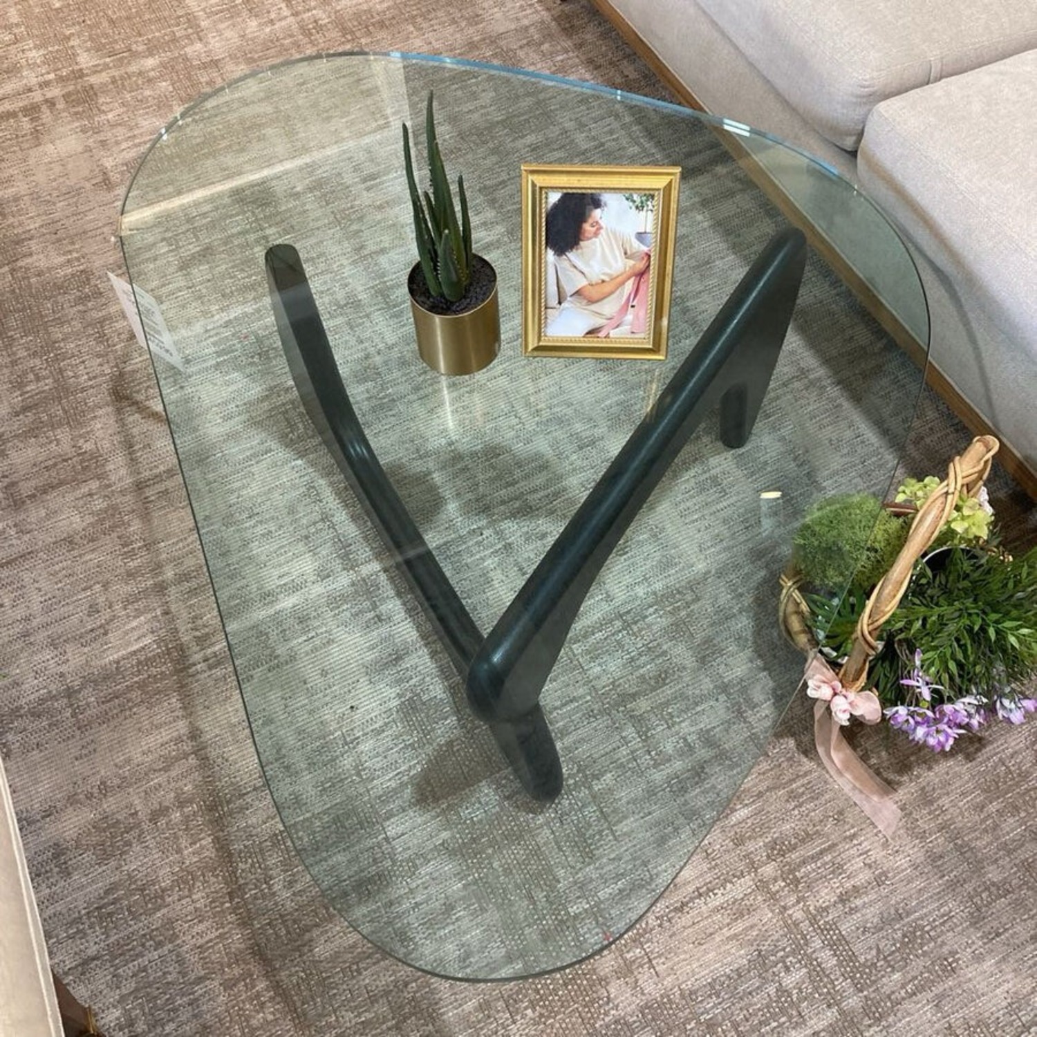 Transparent Glass Coffee Table - image-4