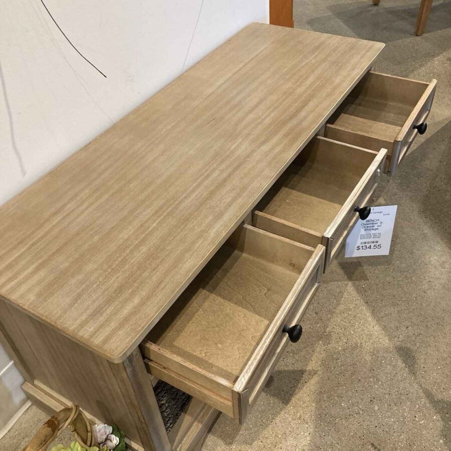 Oslember 3-Drawer W Storage Bench - image-6