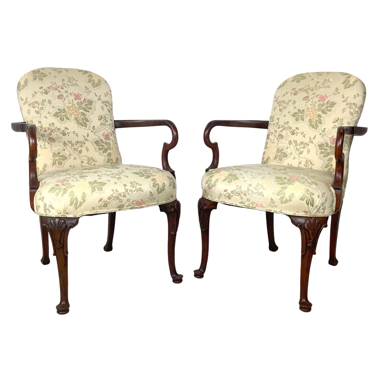 Pair of Vintage Georgian Revival Armchairs - image-14