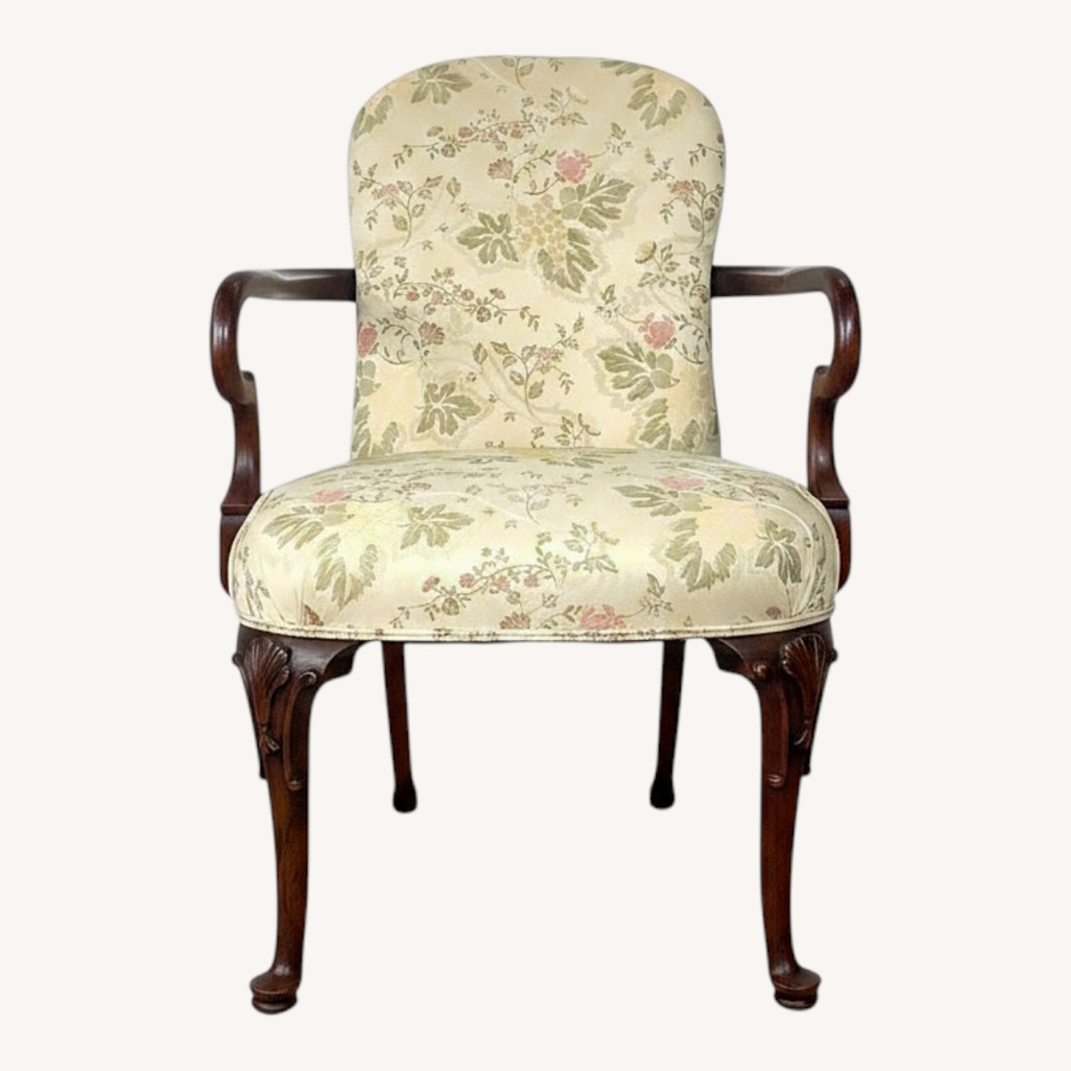 Pair of Vintage Georgian Revival Armchairs - image-0
