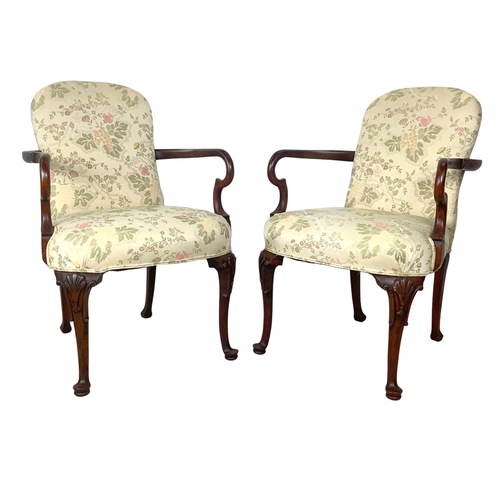 Used Pair of Vintage Georgian Revival Armchairs for sale on AptDeco