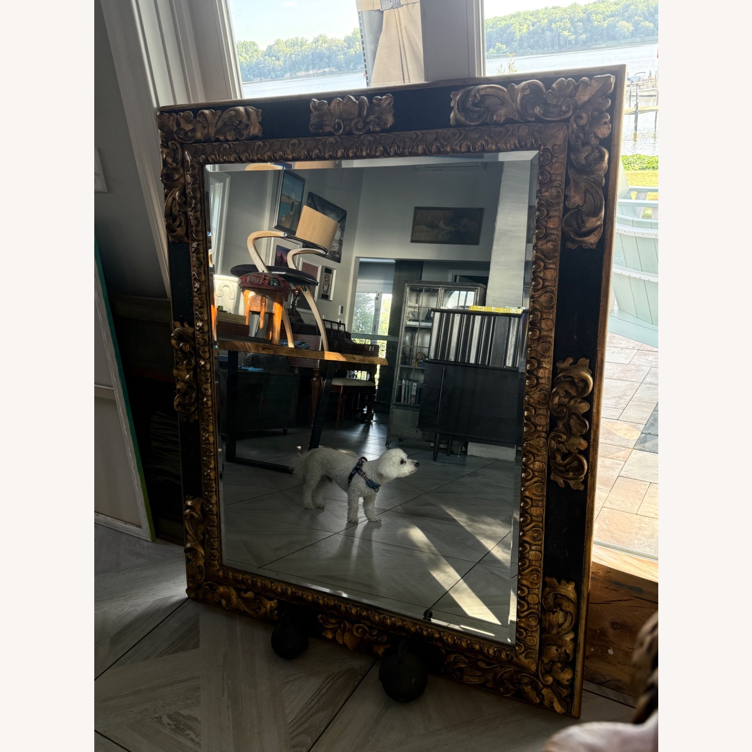 Ralph Lauren Wood Wall Mirror - image-1