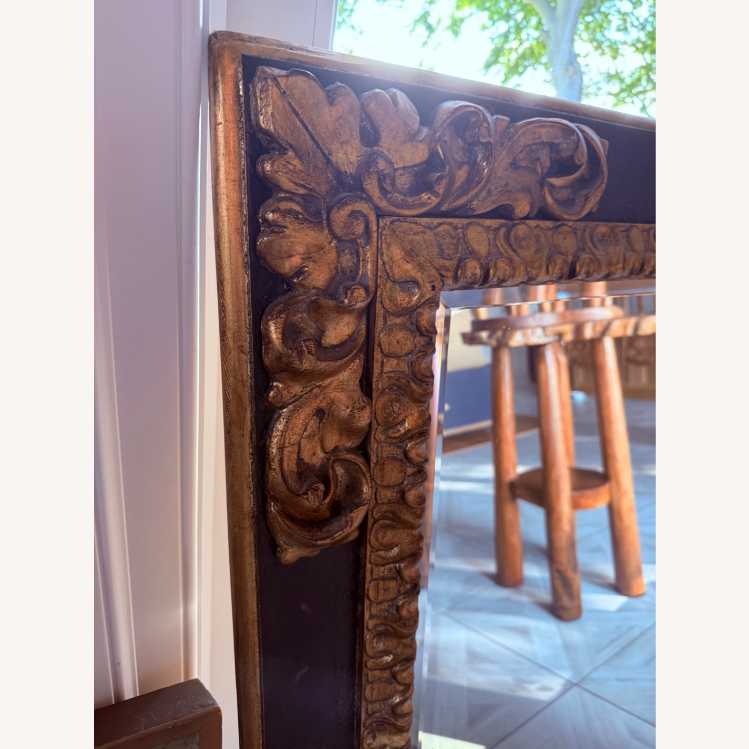 Ralph Lauren Wood Wall Mirror - image-5