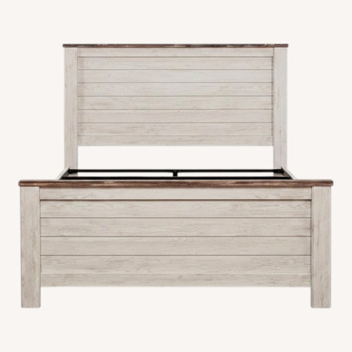 Used Willowton Queen Panel Bed Frame for sale on AptDeco