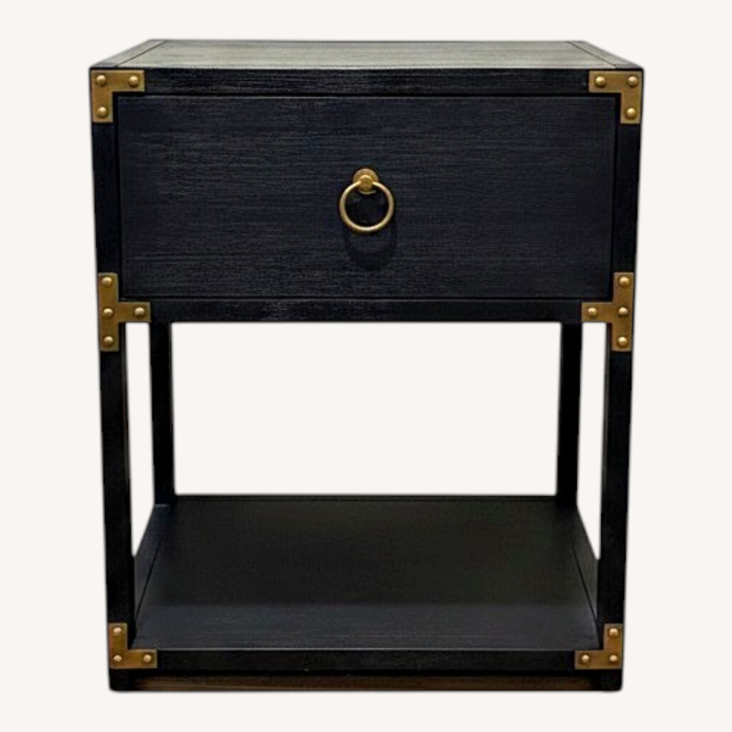 Side Table with Gold Accents - image-0